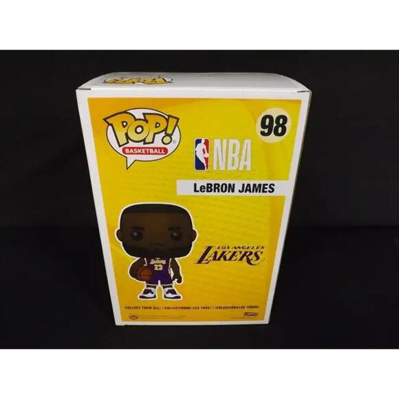 LEBRON JAMES SIGNED JUMBO LAKERS FUNKO 98 COA - Picture 4 of 4